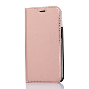 Leather Wallet Case For Iphone 13 Pro Max Rose Gold