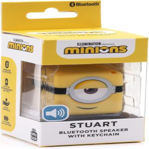 BittyBox Small Boomers Universal: Minions - Bitty Box 1.3 Inch Keychain Bluetooth Speaker