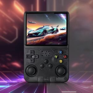R36 Handheld Game Console 4K with 4" Screen Linux System-Black 