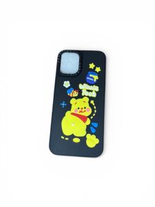 Black Bear Character Case For iPhone 14 Plus - G