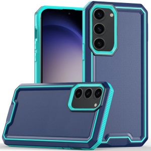 For Samsung s23 FE 5G Rank Tough Strong Modern Fused Hybrid Case Cover - Blue