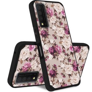 For TCL Stylus 5G MetKase Original ShockProof Case Cover - Floral Bouquet