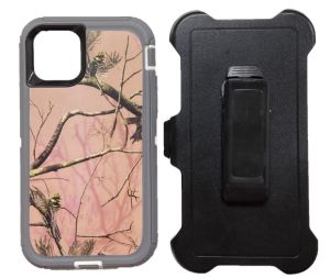 Defender Case For Iphone 13 Pro Camo Pink