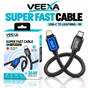 Veexa 1M 36W Infinity Mirror Led Light C-L Super Fast Cable