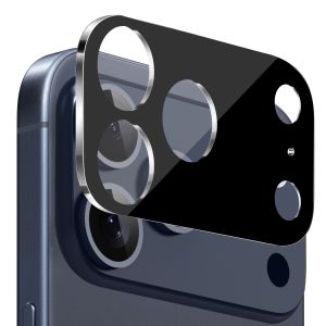 For iPhone 17 Pro Max Camera Lens Colored Edge Tempered(2.5D) - Black