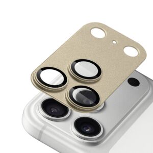 For iPhone 17 Pro Camera Metal Tempered Glass - Desert Gold
