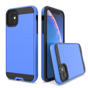 BRUSH METAL CASE FOR IPHONE 12 MINI BLUE