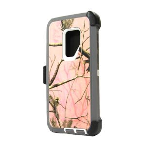 DEFENDER CASE FOR S9 CAMO PINK
