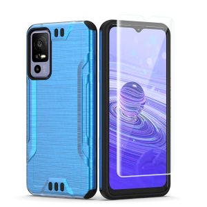 For TCL 40 XE 5G Strong Tough Metallic Design Hybrid - Blue
