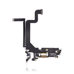 Premium Charging Port Flex Cable for iPhone 14 Pro - Gold