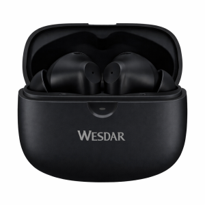 WESDAR ENC Pro TWS Earbuds HiFi Stereo, Dual Mic Noise Reduction - Black
