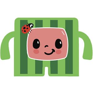 Cocomelon Character Case For iPad 7/8/9 (10.2) - Melon - " Nickelodeon licensed product "