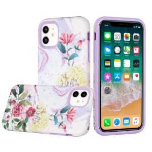 For Apple iPhone 14 PLUS Bliss Floral Solid Design Hybrid Cover Case - Floral C