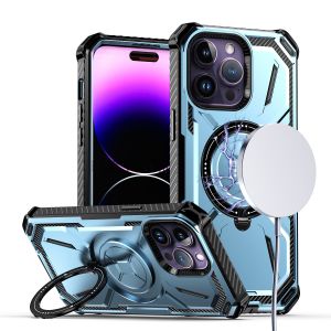 For iPhone 11 (XI6.1) Premium Circle [Magnetic Circle] KickKickstand - Light Blue
