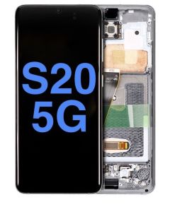Aftermarket Pro OLED Assembly with Frame for Samsung S20 (With Finger Print Sensor) - Cosmic Gray