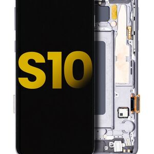 Refurbished OLED Assembly With Frame For Samsung S10 - Prism Blue