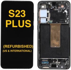 Refurbished OLED Assembly with Frame for Samsung S23 Plus - Cream