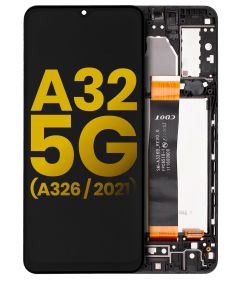 LCD Assembly With Frame For Samsung Samsung A32 5G (A326) - Black