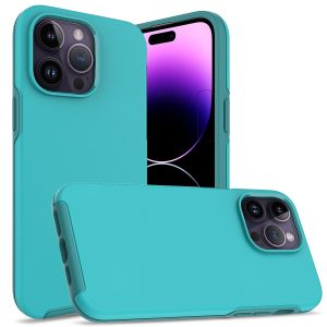 For Apple iPhone 14 PRO MAX 6.7" Fused Thick Ultra Shockproof Hybrid Case Cover - Teal