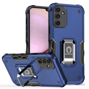 For Samsung A14 5G OPTIMUM Magnetic Ring Stand Hybrid Case Cover - Blue