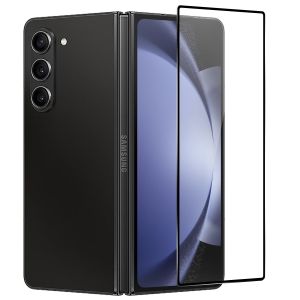 For Samsung Z Fold 6 Bulk White Paper Card Package Black edged Tempered Glass (Outside Glass Screen Protector)