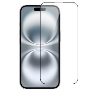 For iPhone 17 Air Bulk White Paper Card Package Black edged Tempered Glass (Black)