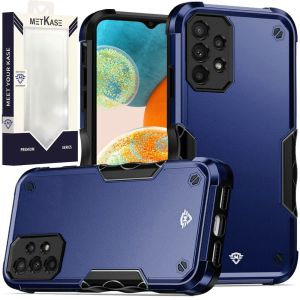 For Samsung A23 5G METKASE Exquisite Tough Shockproof Hybrid in Slide-Out Package - Dark Blue/Black