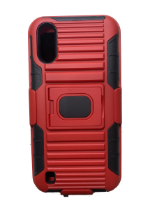 Holster Combo Clip Case For Galaxy A01 Red