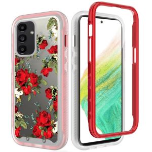 For Samsung A54 Exotic ShockProof Design Hybrid Case Cover - Floral Bouquet