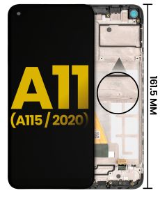 FOG LCD Assembly with Frame for SAMSUNG A11 (A115U / A115A / 2020) (US Version) - Black
