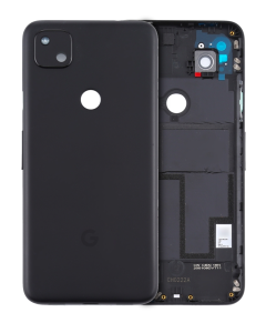 BACK COVER ASSEMBLY COMPATIBLE FOR GOOGLE PIXEL 4A (GENUINE OEM) (BLACK)