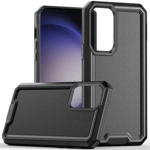 For Samsung Galaxy s24 Ultra Rank Tough Strong Modern Fused Hybrid Case Cover - Black