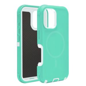 MagSafe Defender Case For iPhone 15 Pro Max - Green