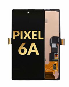 (Refurbished) OLED Assembly with Frame For Pixel 6a (With Finger Print Sensor) - All Colors