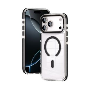 Color Magnetic Ring for iPhone 16 PLUS-Black