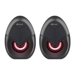 Kisonli L-1060 USB Mini Speaker: Compact 6W Computer & Laptop Sound with RGB Lighting, Perfect for Outdoor Parties