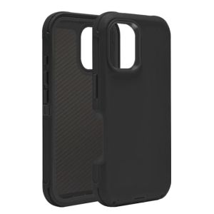 Defender Case For Apple iPhone 15 Pro Max - Black (WITHOUT CLIP)