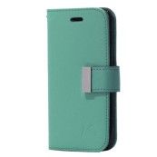 LEATHER WALLET CASE FOR IPHONE 11 PRO TEAL
