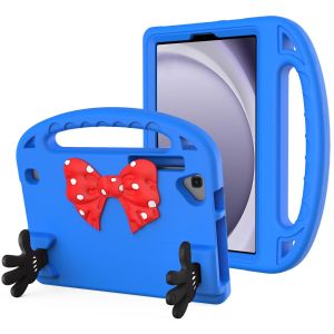 For Samsung A9 8.7inch Bow Hands Kickstand Tablet Case Cover - Blue