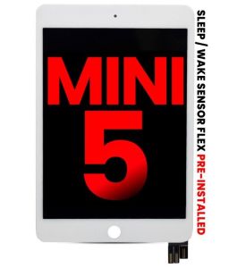 LCD Assembly With Digitizer Compatible For IPad Mini 5 (Sleep / Wake Sensor Flex Pre-Installed) (Aftermarket Pro) (White)