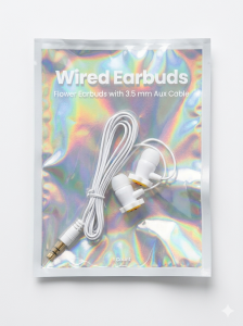 Flower Earbuds with 3.5 mm Aux Cable