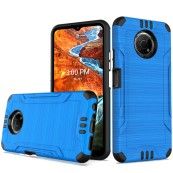 For Nokia G300 Armor Tuff Metallic Design Hybrid - Dark Blue