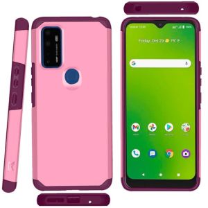 For Cricket Dream 5G Metkase Original Shockproof Case Cover - Fruity Wine