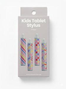 Kids Tablet Stylus 4pc Grey