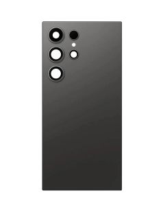 Premium Back Cover Glass With Camera Lens For Samsung S24 Ultra - Titanium Black