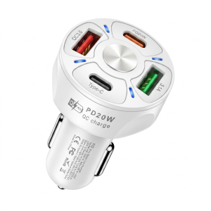 53W Quick Car Adapter (No Package)(White)