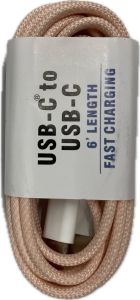 USB-C TO USB-C CHARGING CABLE PINK