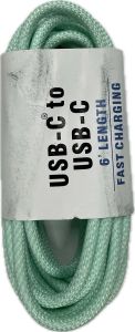 USB-C TO USB-C CHARGING CABLE GREEN