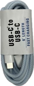 USB-C TO USB-C CHARGING CABLE BLUE