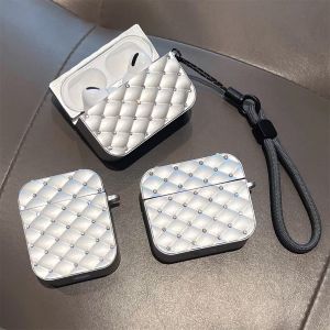 Fashion Silicon Diamond Case For Airpod 2nd Gen  - Silver